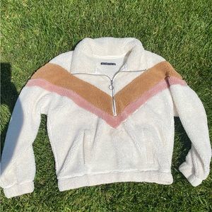 Abercrombie & Fitch fuzzy zip up